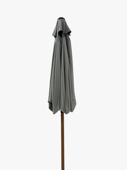 Wood-Effect Wind-Up Parasol, 2.2m